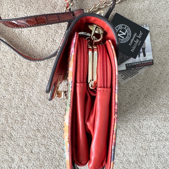 NICOLE LEE USA World Tour Dogs/Cats Hollywood Crossbody Designer Bag Purse (NWT) - Picture 7 of 16